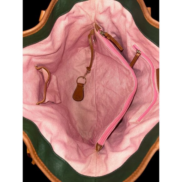 Dooney & Bourke Kristen Tote K0263269 Dark Green Florentine Leather Shoulder Bag - Picture 8 of 12